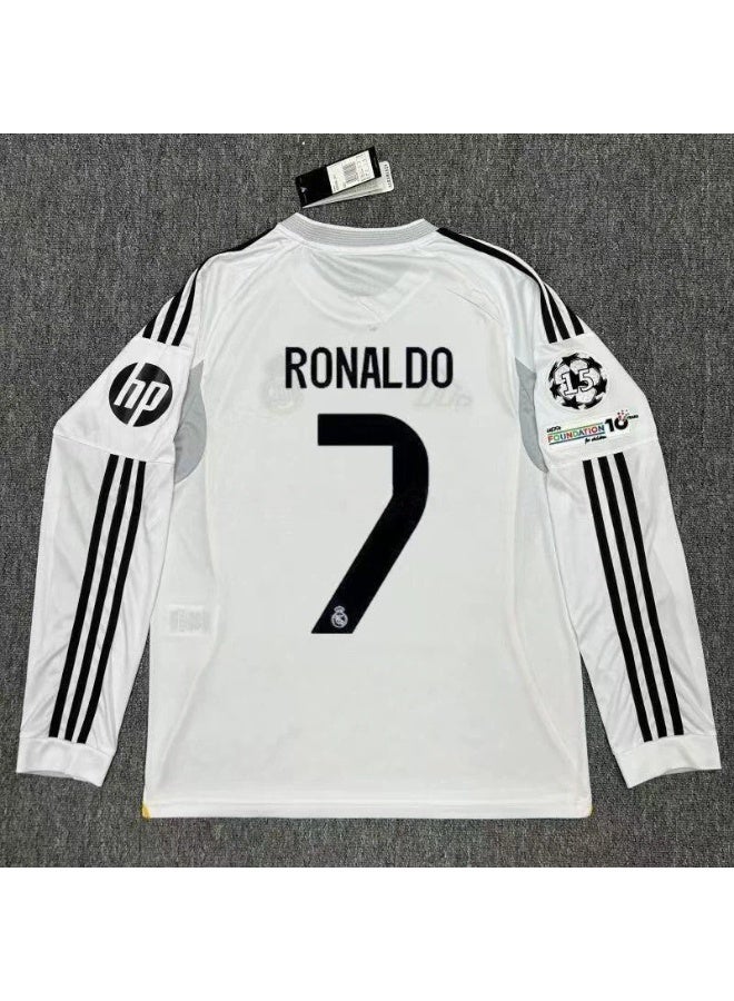 Real Madrid 2025-2026 Real Madrid home football uniform #7 RONALDO football jersey A gift for fans and friends - Image 1